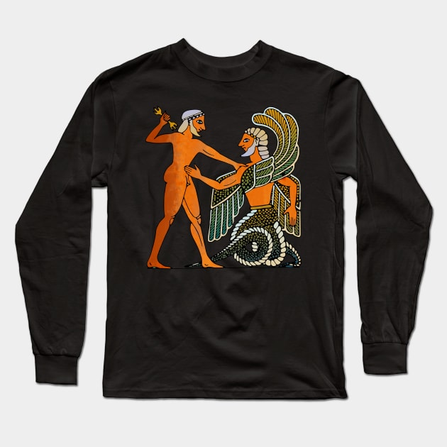 Zeus & Typhon Long Sleeve T-Shirt by Mosaicblues